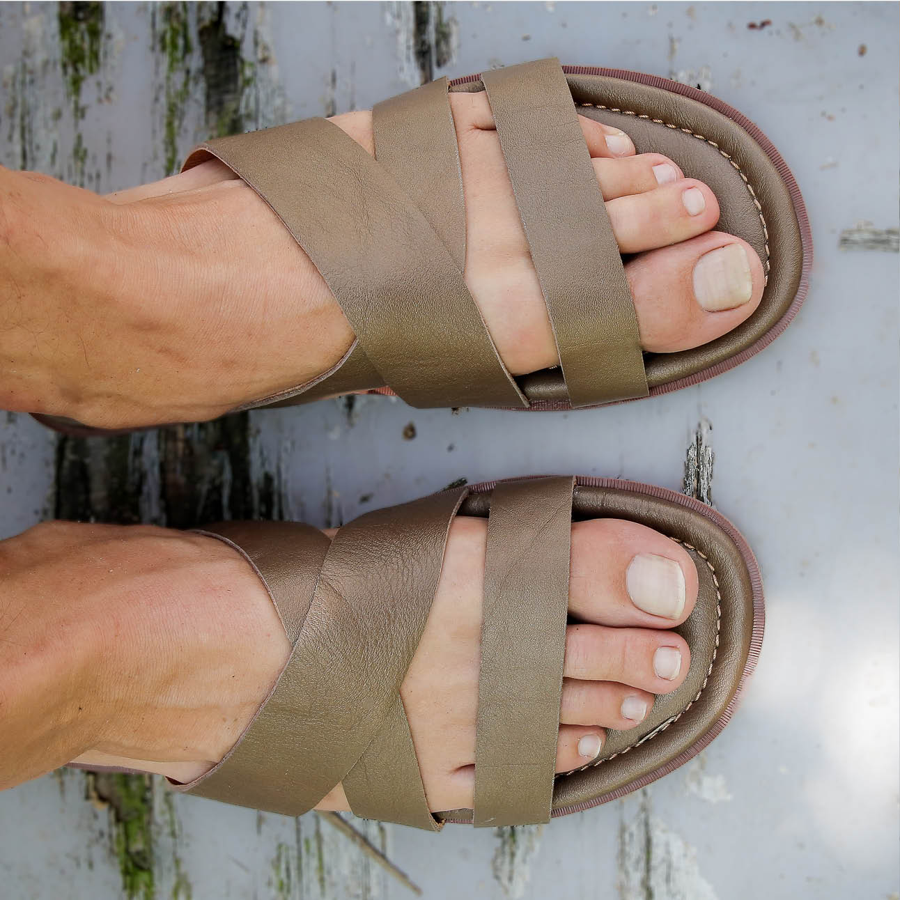 Taupe Sandalen für Männer