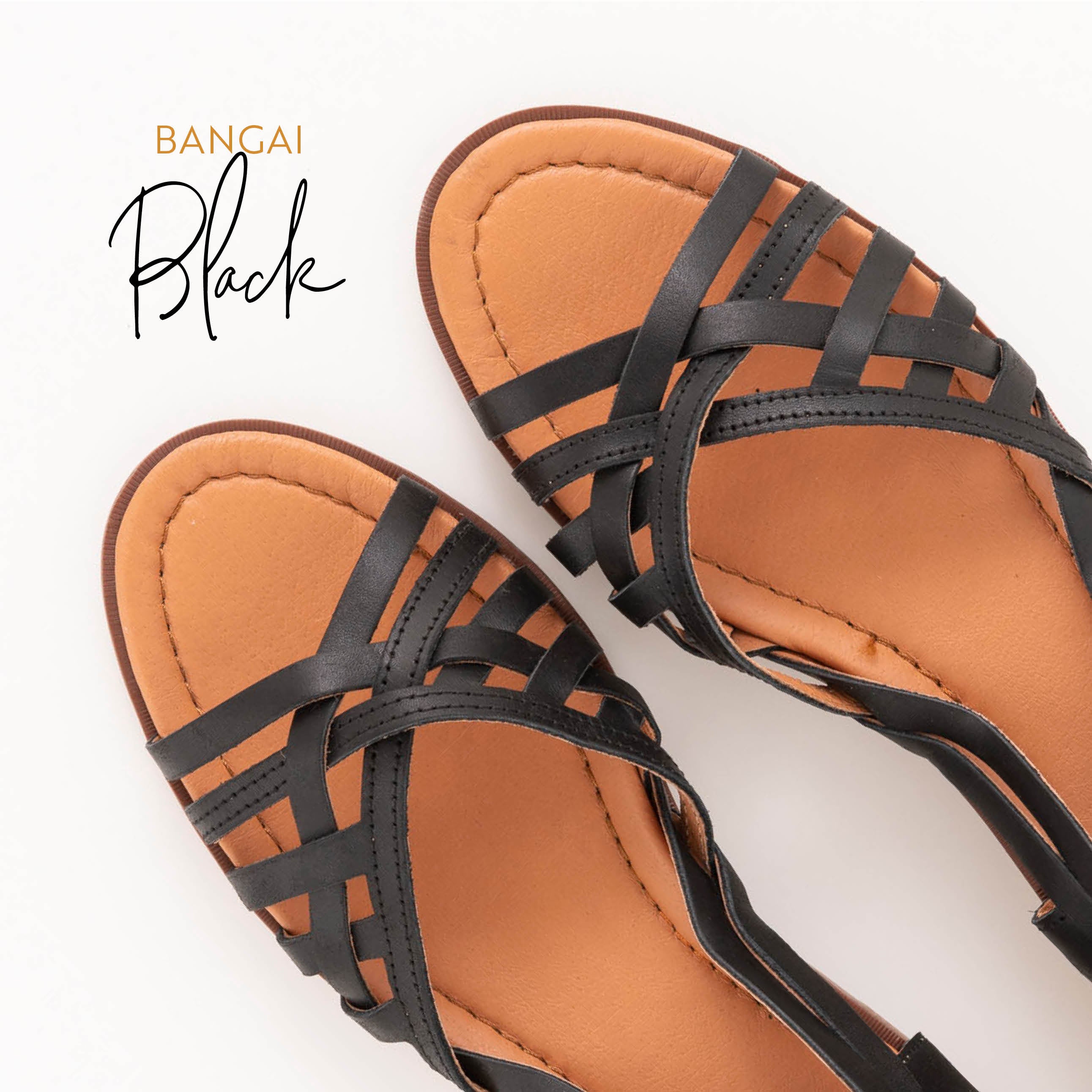 Schwarze Sandalen