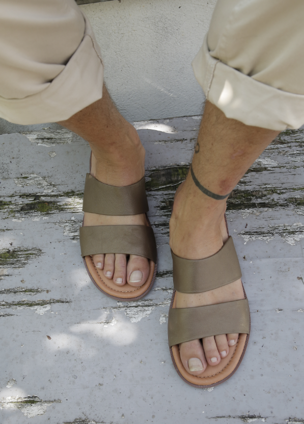 Arkadas Männersandale Taupe