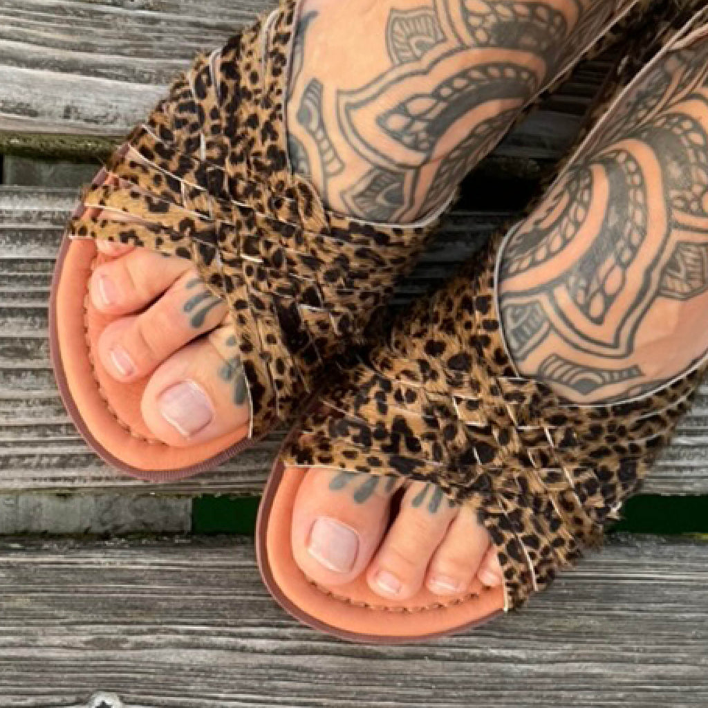 Sandalen Sommer Oléo Leo klein Print