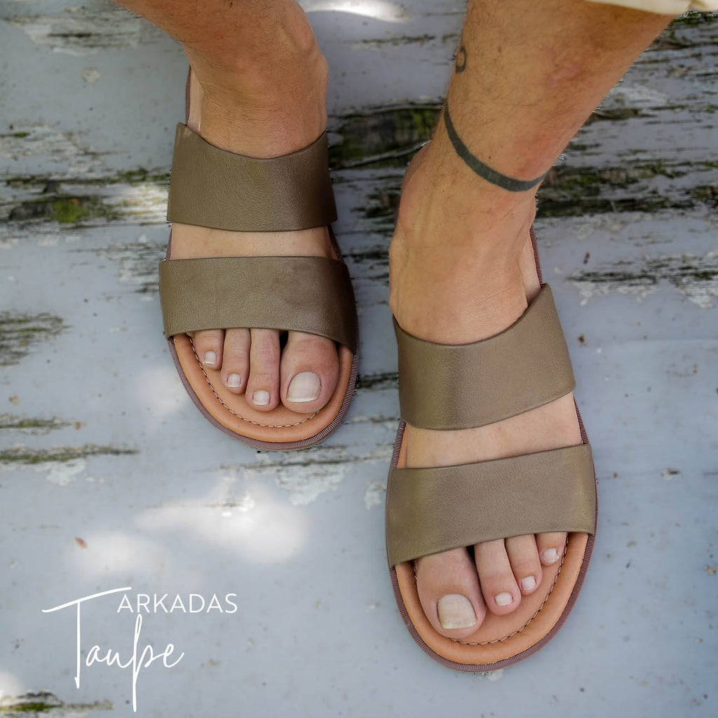 Arkadas Männersandale Taupe