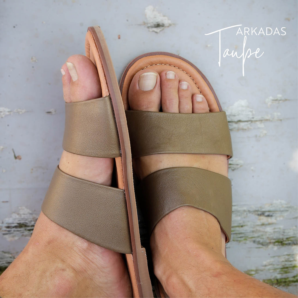 Arkadas Männersandale Taupe