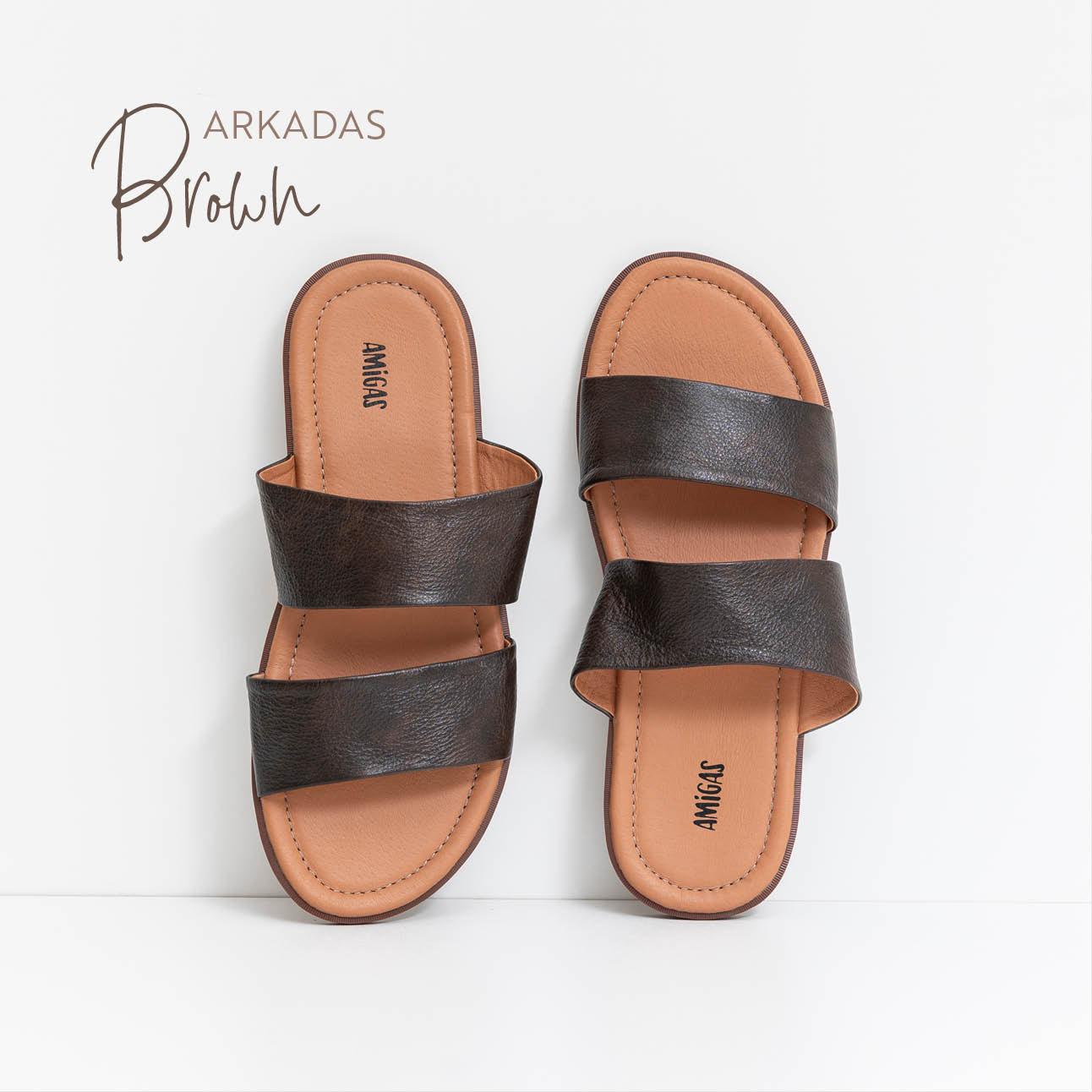 Arkadas Männersandale Brown
