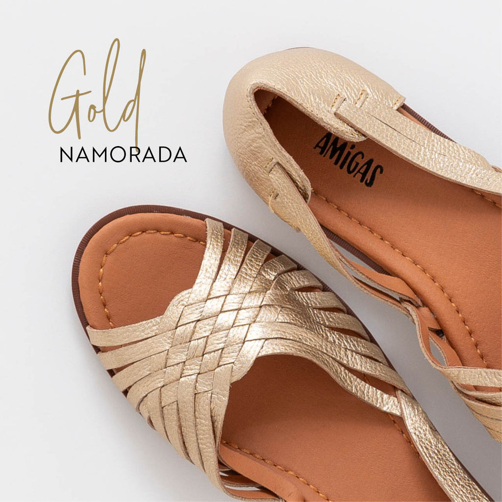 Namorada Gold Sommersandalen