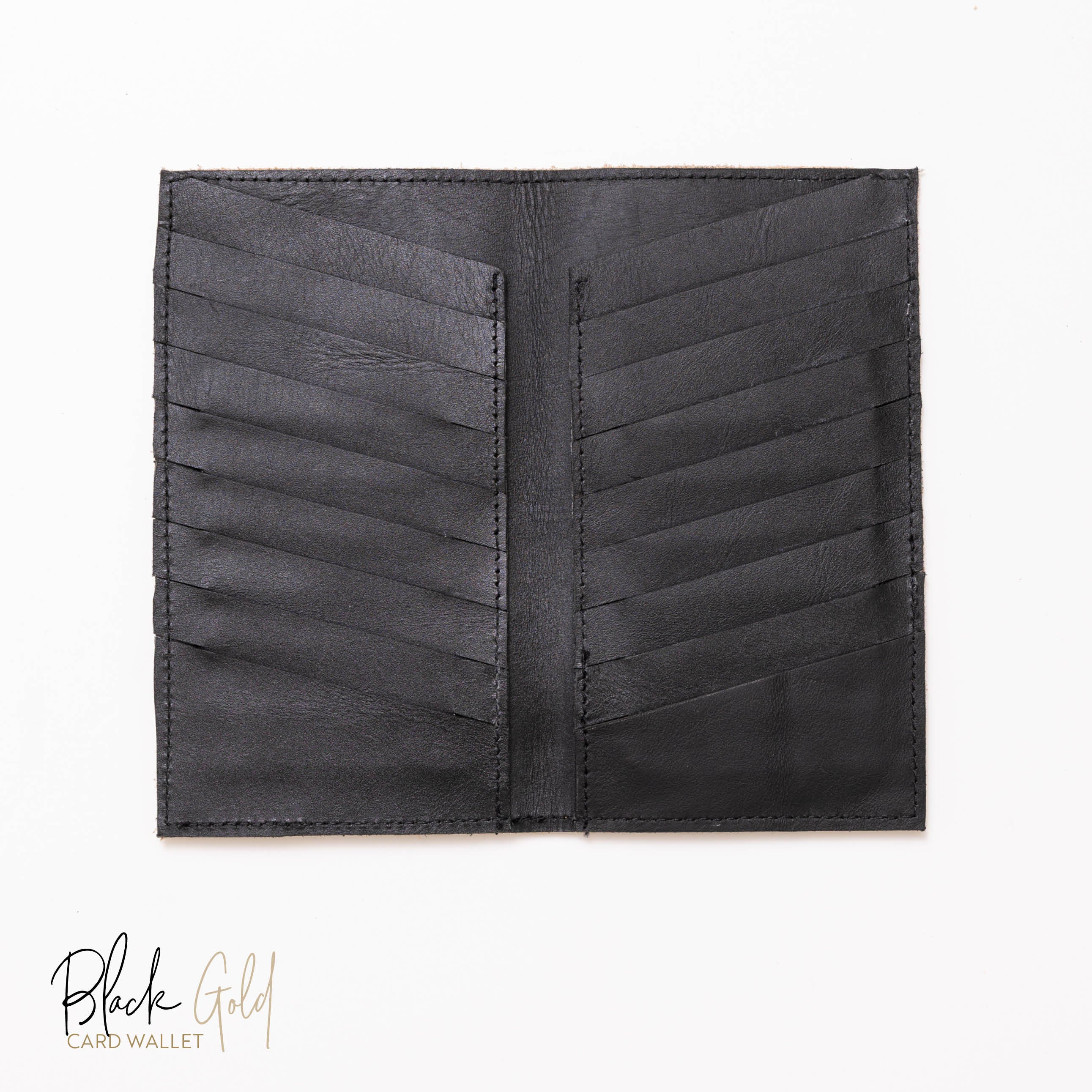 AMiGAS Card Wallet Black Gold