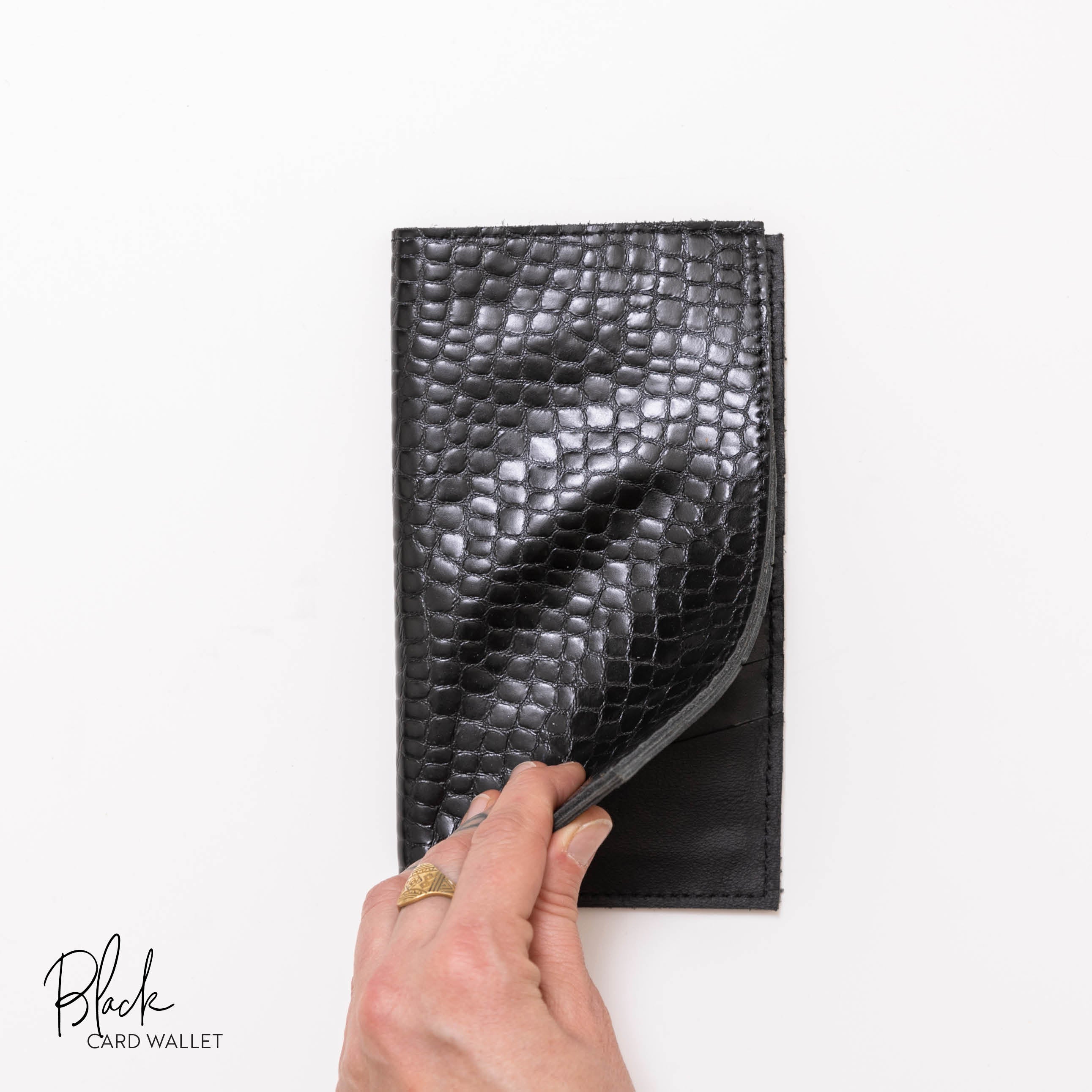 AMiGAS Card Wallet Black Snake