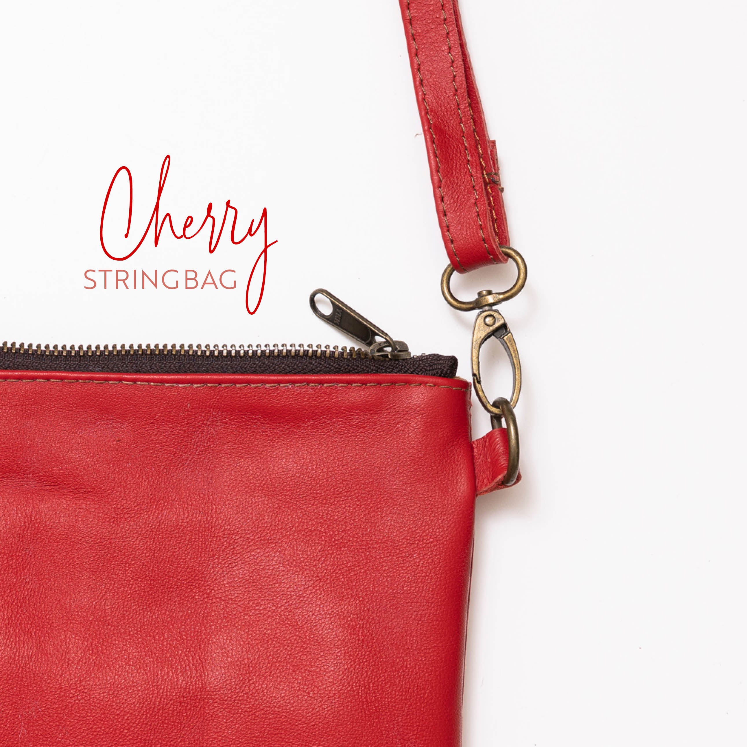 AMiGAS String Bag Cherry