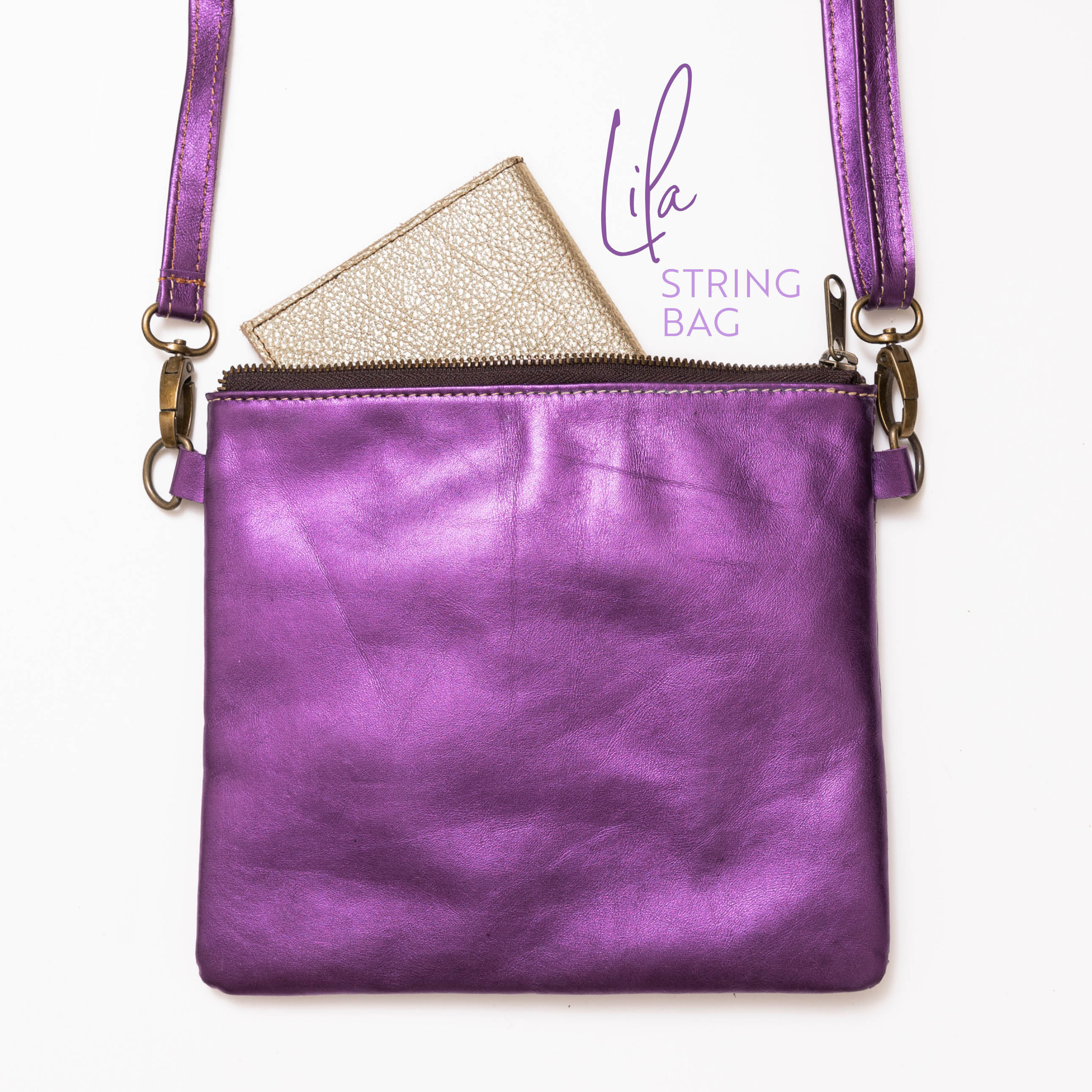 AMiGAS String Bag Lila